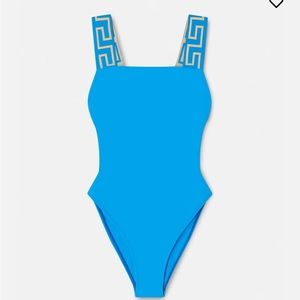 Authentic Versace Greca Border One Piece Swimming Suit.
